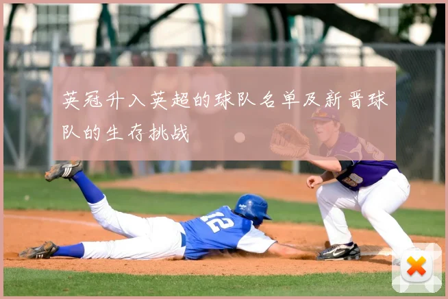 英冠升入英超的球队名单及新晋球队的生存挑战